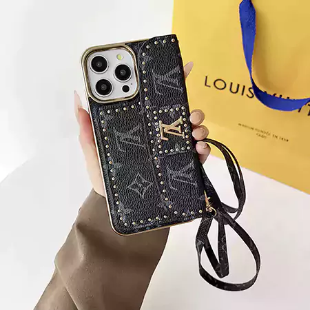 louis vuitton rivet leather label crossbody card holder iphone case