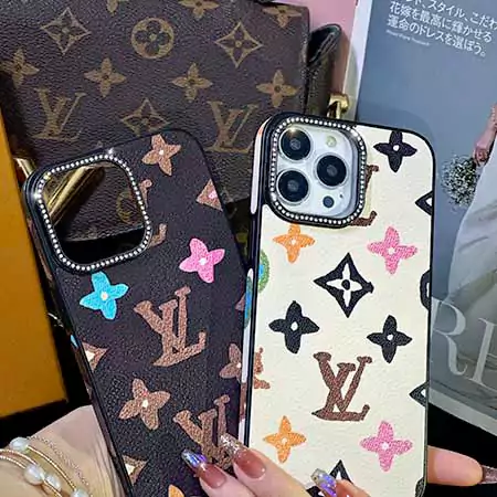 louis vuitton rhinestone lens colorful monogram iphone case