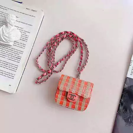 CHANEL - inspired straw - woven universal AirPods case