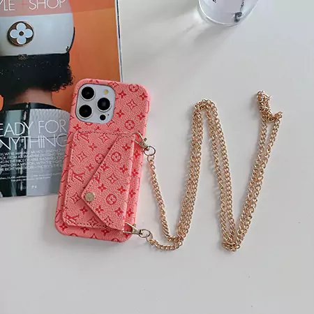 louis vuitton embossed bracelet - style card holder iphone case