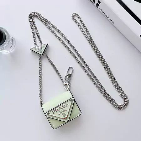 Prada - inspired large triangle - logo AirPods case