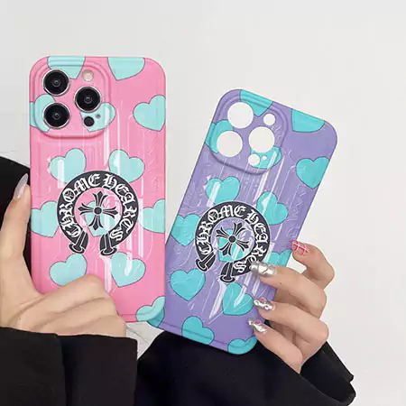 chrome hearts pink iphone case