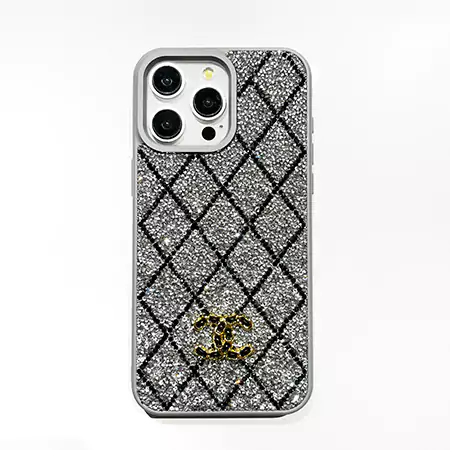 chanel bling quilted diamond iphone case