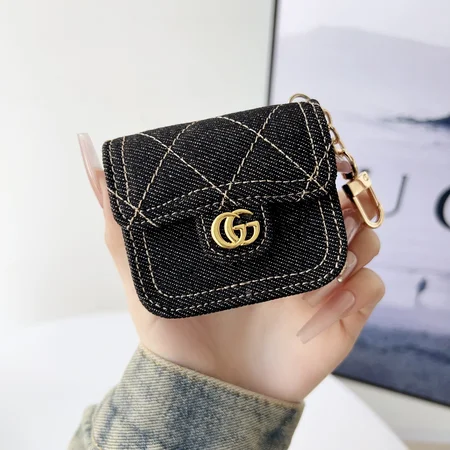 Gucci - inspired denim AirPods case