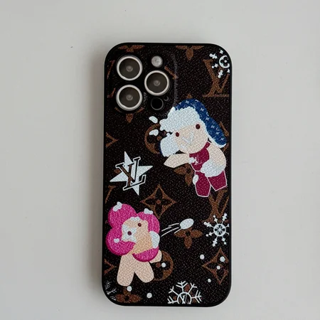 LV Christmas series leather phone case