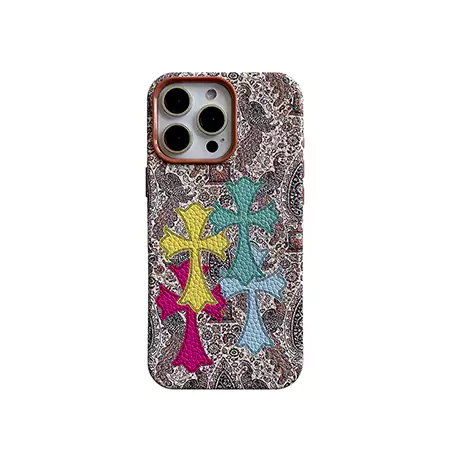 chrome hearts colorful gothic iphone case