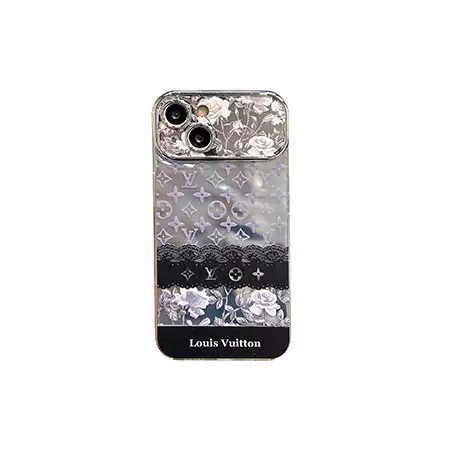 louis vuitton chanel four - corner large view window ripple pattern iphone case