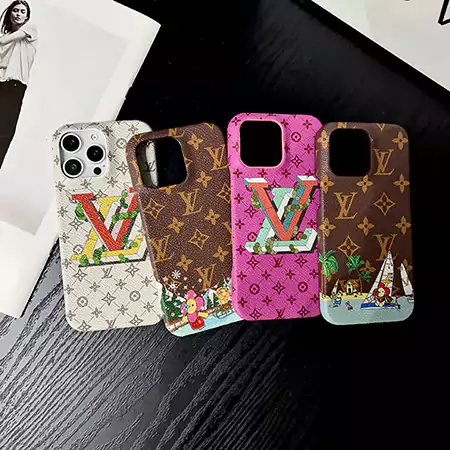 louis vuitton monogram themed illustrations iphone case