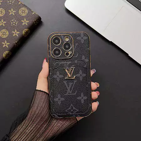 louis vuitton metal logo cardholder electroplated iphone 16/16pro/pro max case