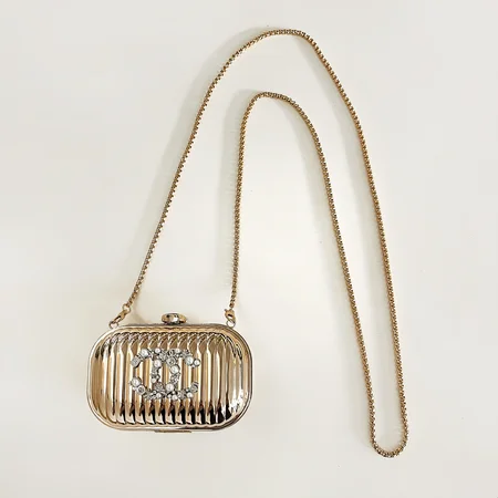 CHANEL - inspired mini - style suitcase AirPods case