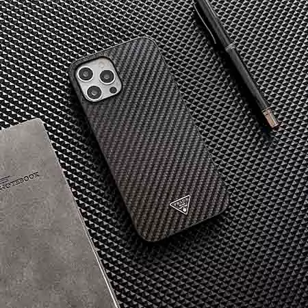 prada black leather iphone 16/16pro/pro max case