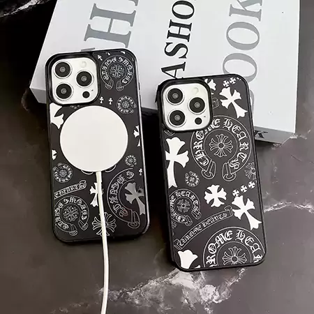 chrome hearts gothic motif magsafe - compatible iphone case