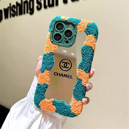 chanel milk - grain towel embroidery mirror iphone case