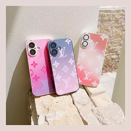 three - color gradient LV iPhone case