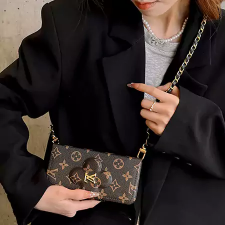 bracelet - attached leather monogram LV iPhone case