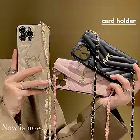 YSL crossbody card holder iPhone case