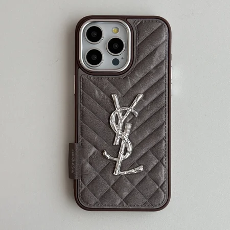 ysl multi-color crystal snow velvet iphone 16/16pro/pro max case