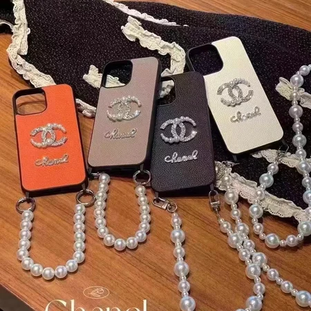 chanel crossbody pearl bracelet iphone 16/16pro/pro max case