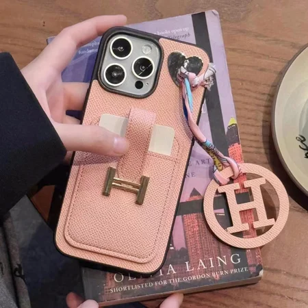 Hermes solid color phone case，Hermes leather phone case