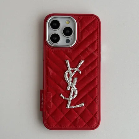 ysl multi-color crystal snow velvet iphone 16/16pro/pro max case