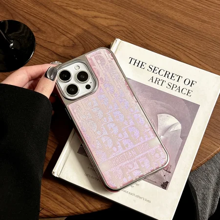dior pink white all-over logo iphone 16/16pro/pro max case
