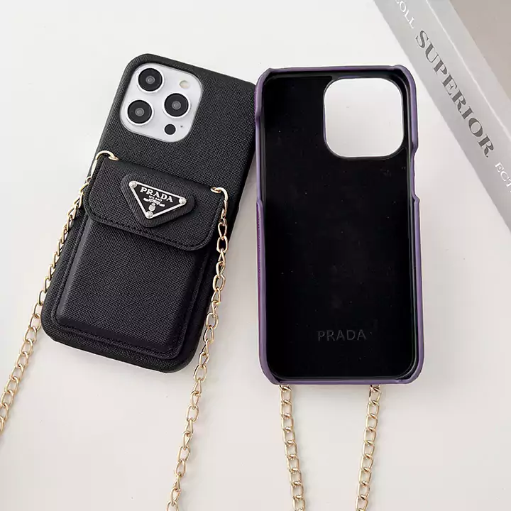 Prada leather phone case