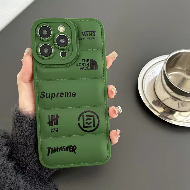 the north face supreme blue green black iphone case