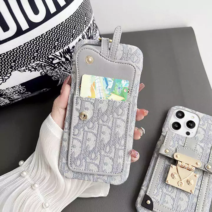 dior crossbody lock card holder fabric iphone 16/16pro/pro max case
