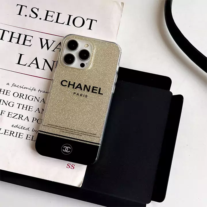  chanel glittery silver iphone 14 case