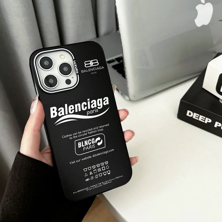 black balenciaga iphone case