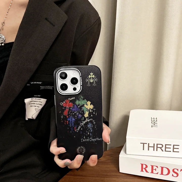  chrome hearts iphone 15/15pro case