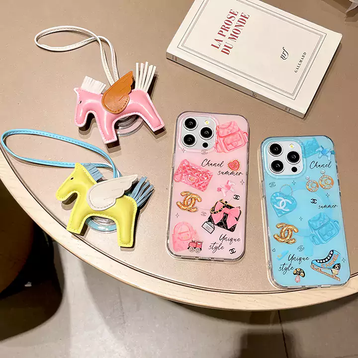 chanel pony charm iphone case