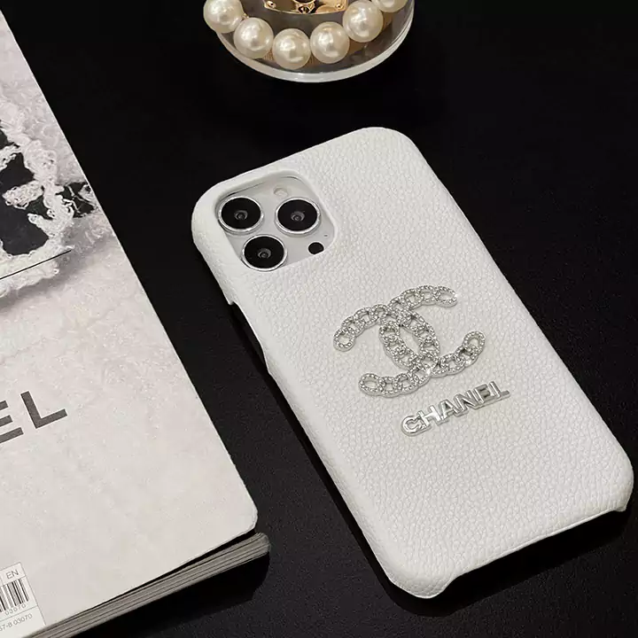 chanel 5-color diamond silver logo iphone 16/16pro/pro max case