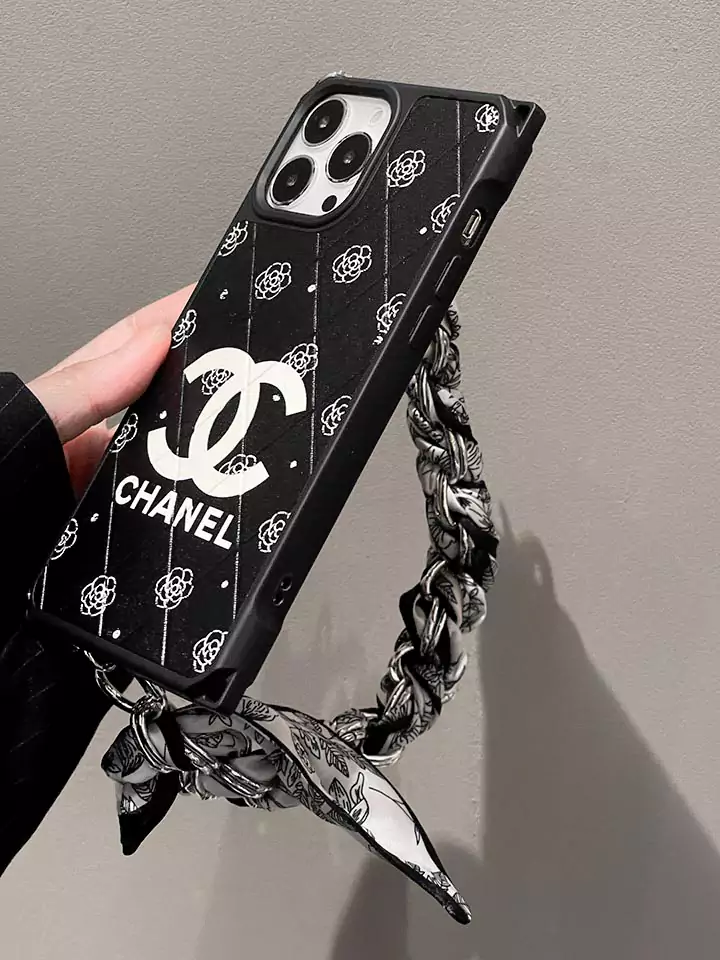 chanel quilted lambskin crossbody chain iphone 16/16pro/pro max case