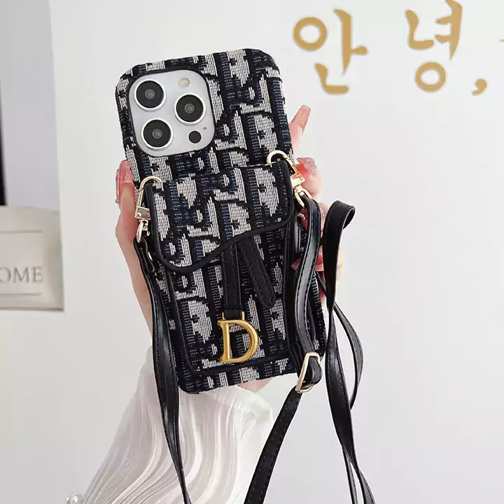 dior crossbody lock card holder fabric iphone 16/16pro/pro max case