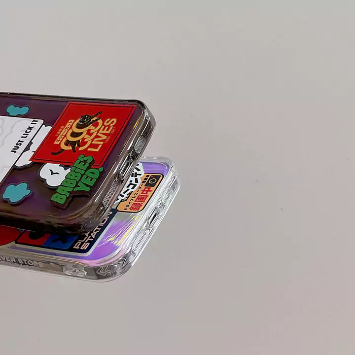 nike label cartoon anime transparent iphone case