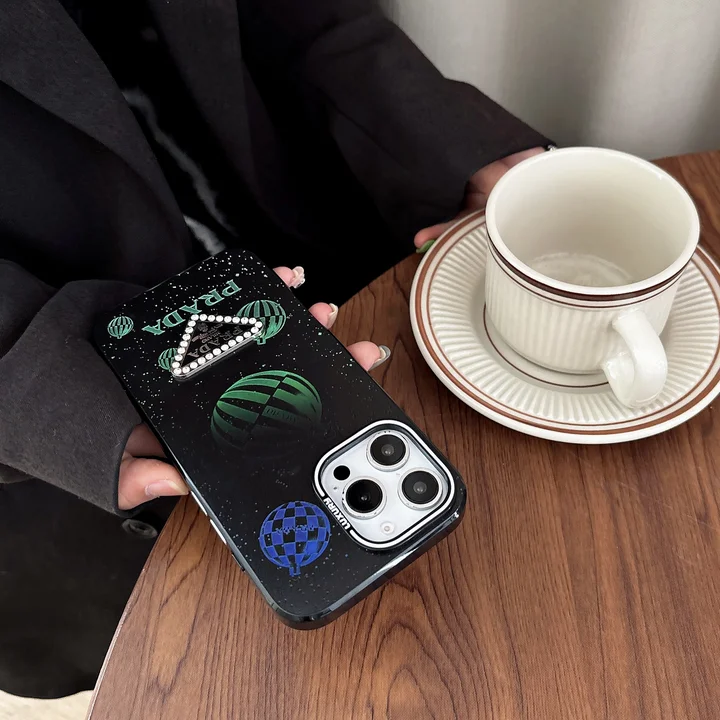 prada logo iphone case