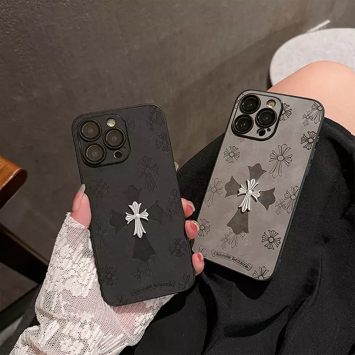 chrome hearts metal logo iphone case