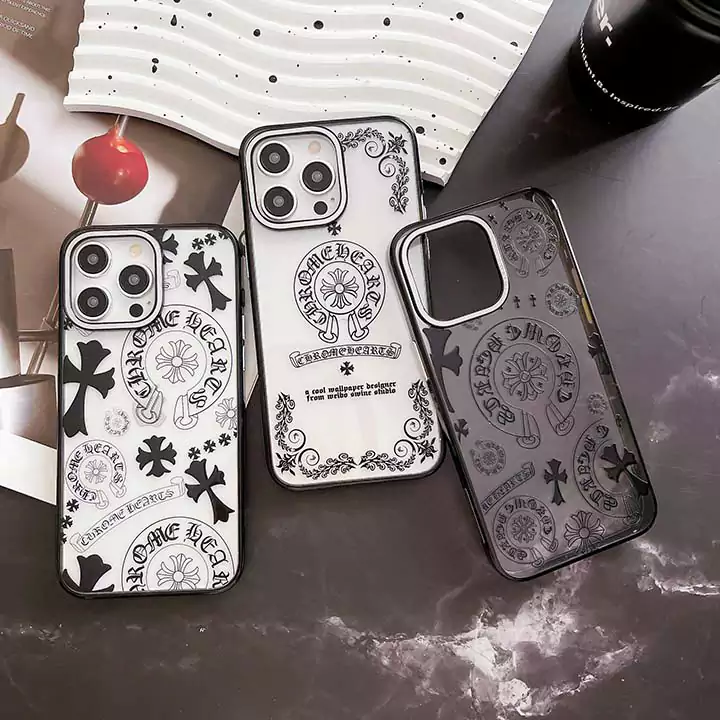 chrome hearts electroplated transparent iphone case