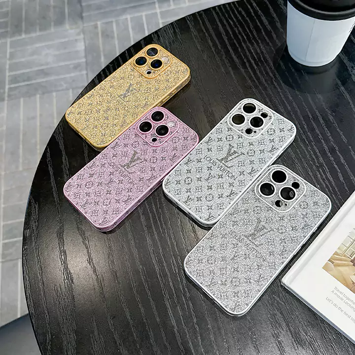 sparkly four - color LV iPhone case
