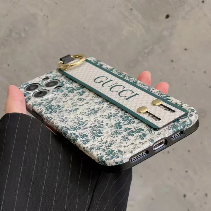  green gucci wrist strap iphone 14/14pro case