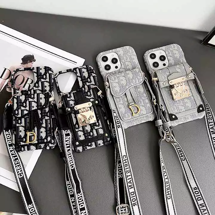 dior crossbody lock card holder fabric iphone 16/16pro/pro max case