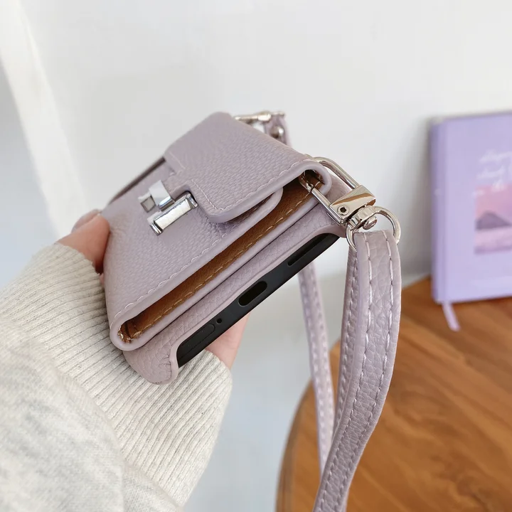  hermes card - slot crossbody iphone 14/14pro case