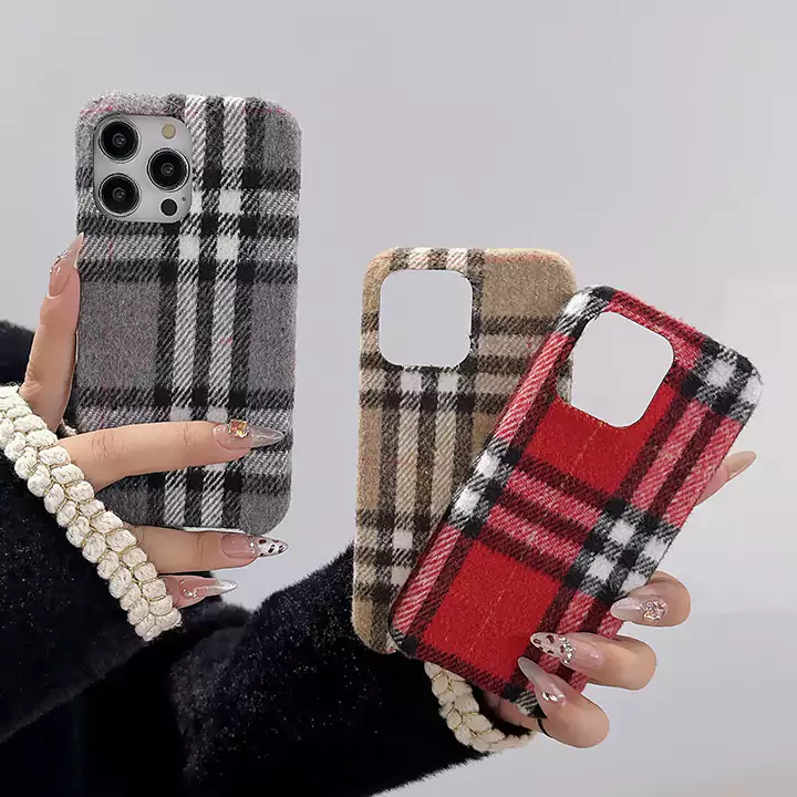 burberry checkered fabric iphone case