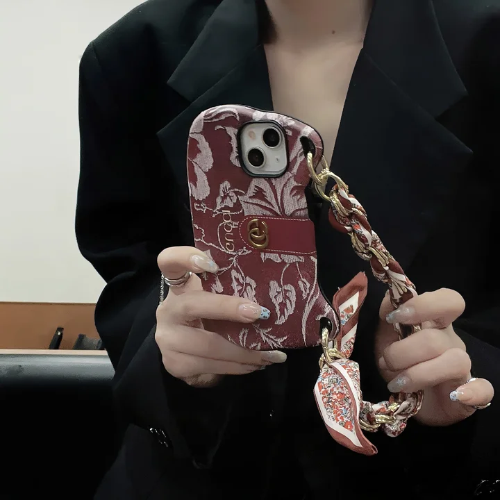 red based gucci print handbag iphone case