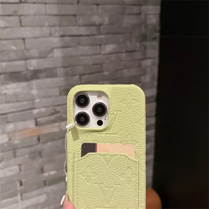 louis vuitton multi - color litchi texture card holder iphone case