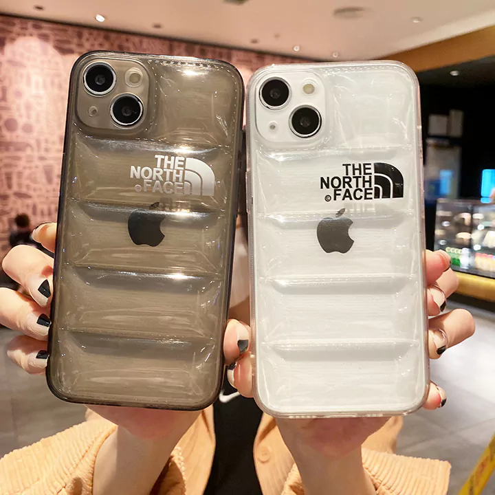 the north face transparent down jacket inspired iphone case