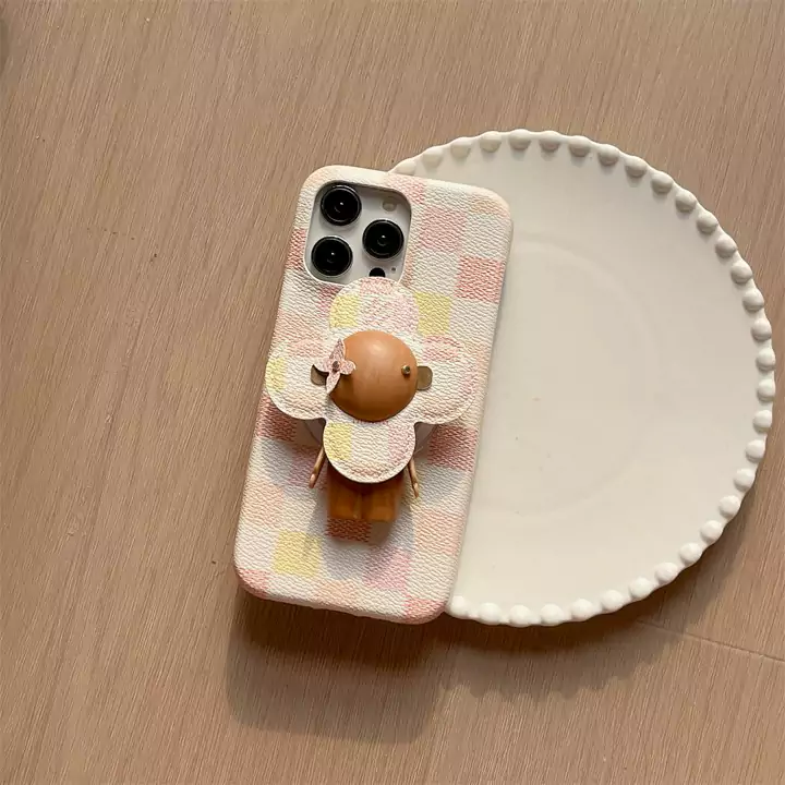 louis vuitton checkered pattern vivienne magnetic stand iphone case