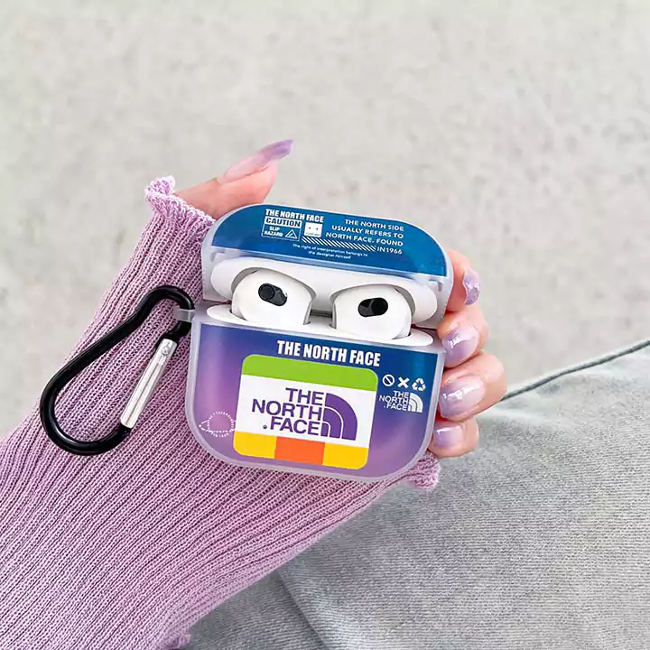 The North Face logo & snow mountain AirPods case