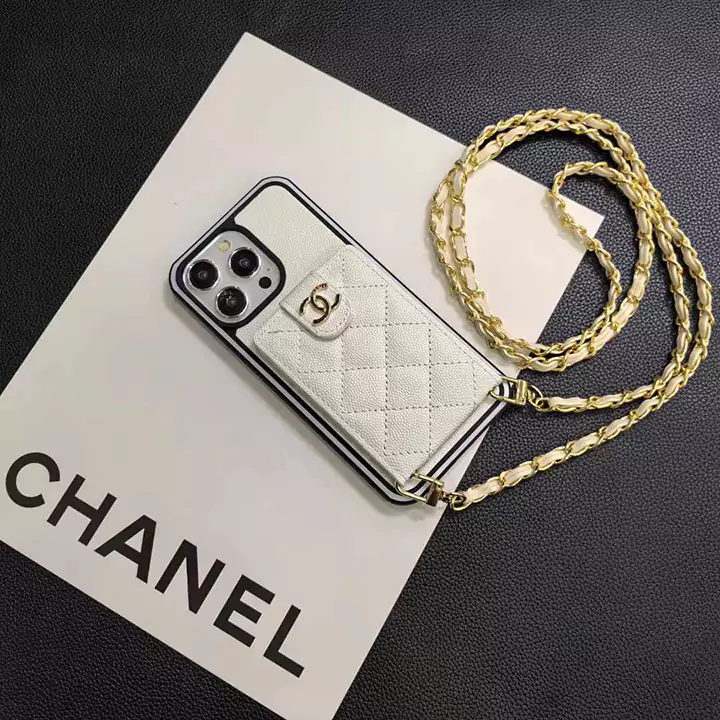 chanel quilted chain - attached iphone case